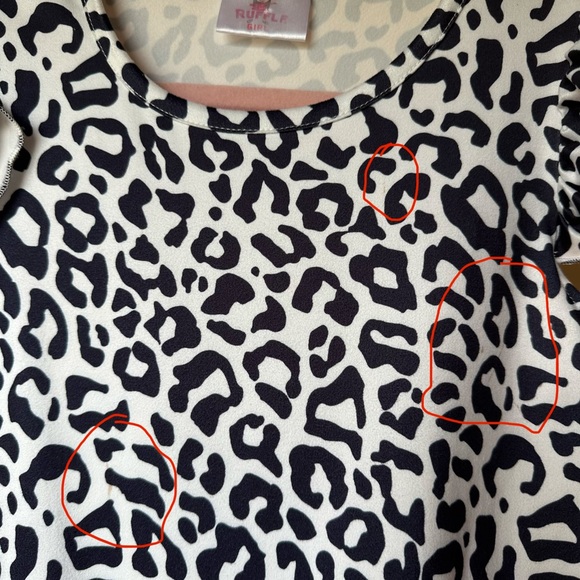 Ruffle Girl. (4XL) Size 10. Adorable Leopard Print and Lavender Tutu Dress - Picture 5 of 6